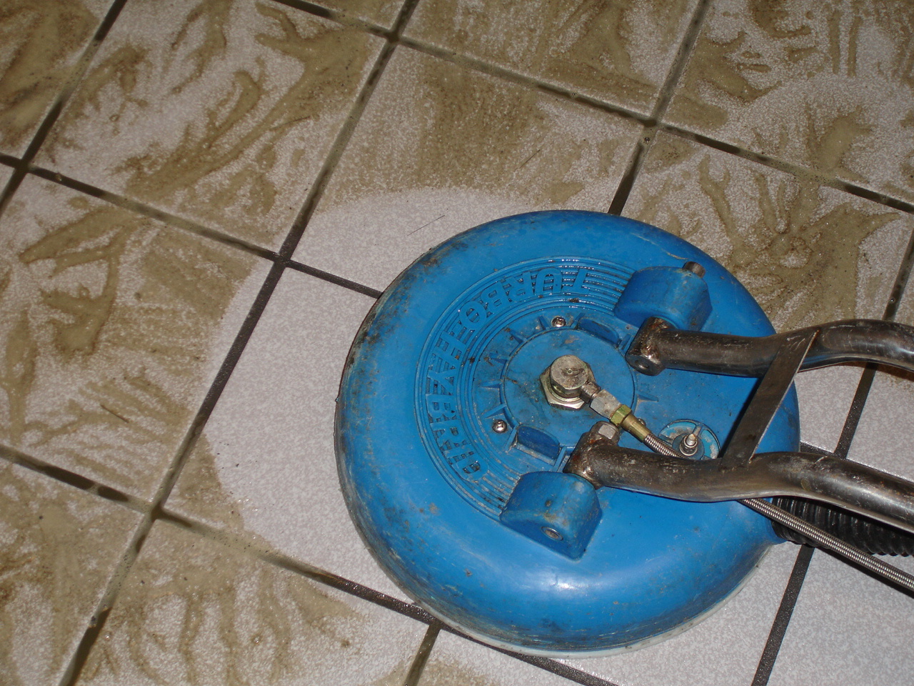 Residential Ceramic Tile Cleaning Progress